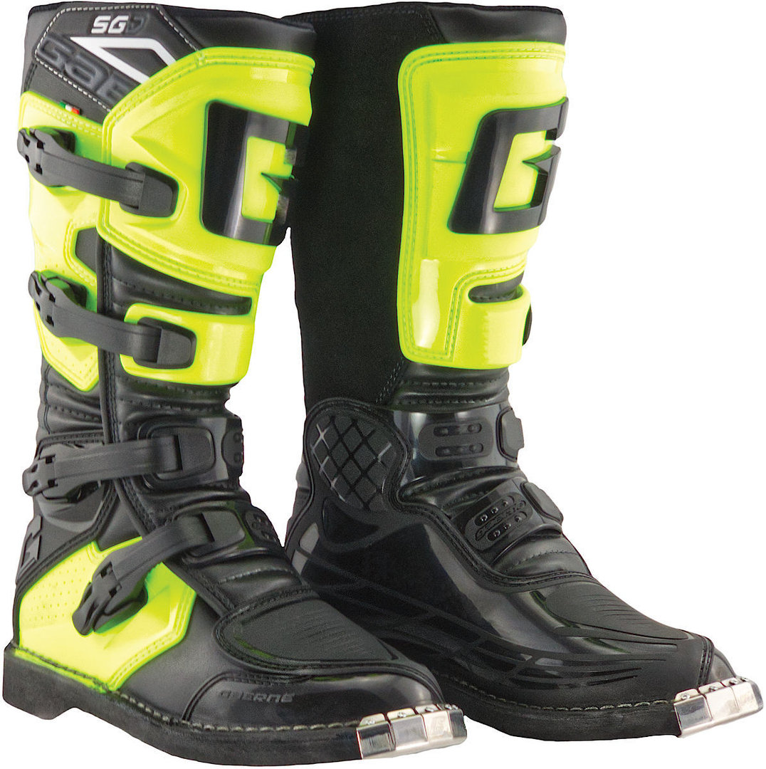 Gaerne SGJ Youth Motocross Boots, black-yellow, Size 33, black-yellow, Size 33
