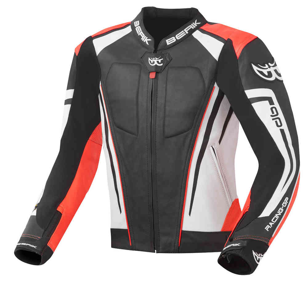 Berik Striper Evo Chaqueta de cuero para motocicleta