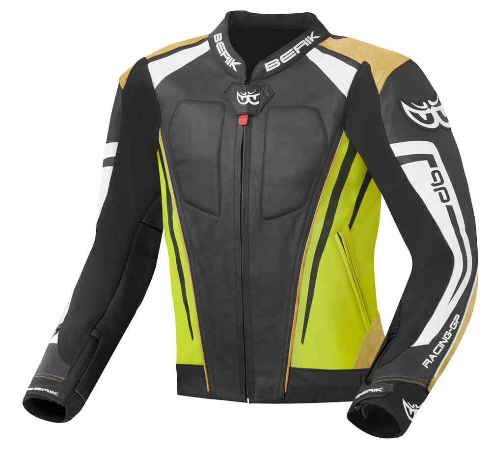 Berik Striper Evo Chaqueta de cuero para motocicleta