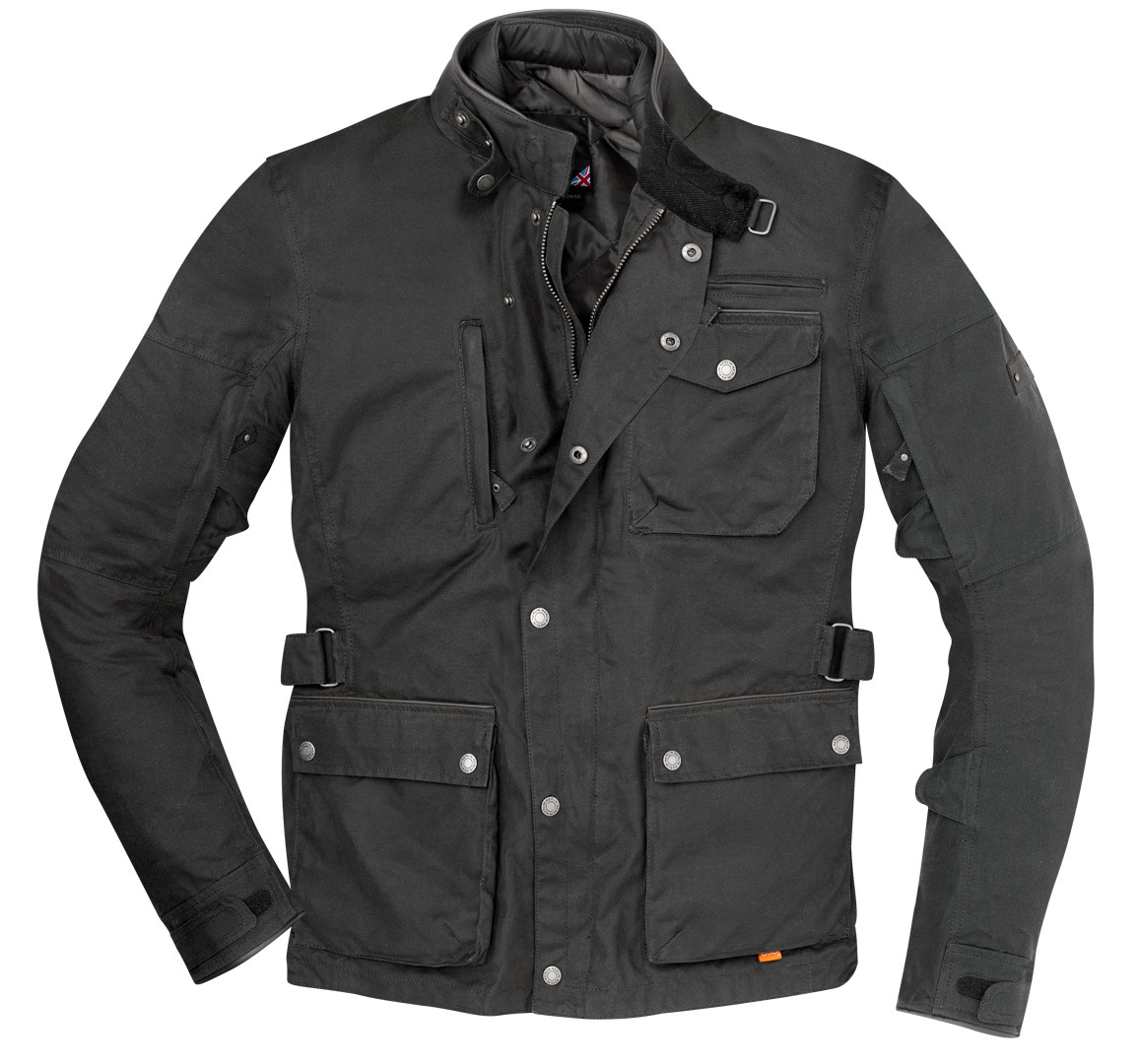 Merlin Monty D3O Wax Explorer Motorcycle Textile Jacket, black, Size S, black, Size S