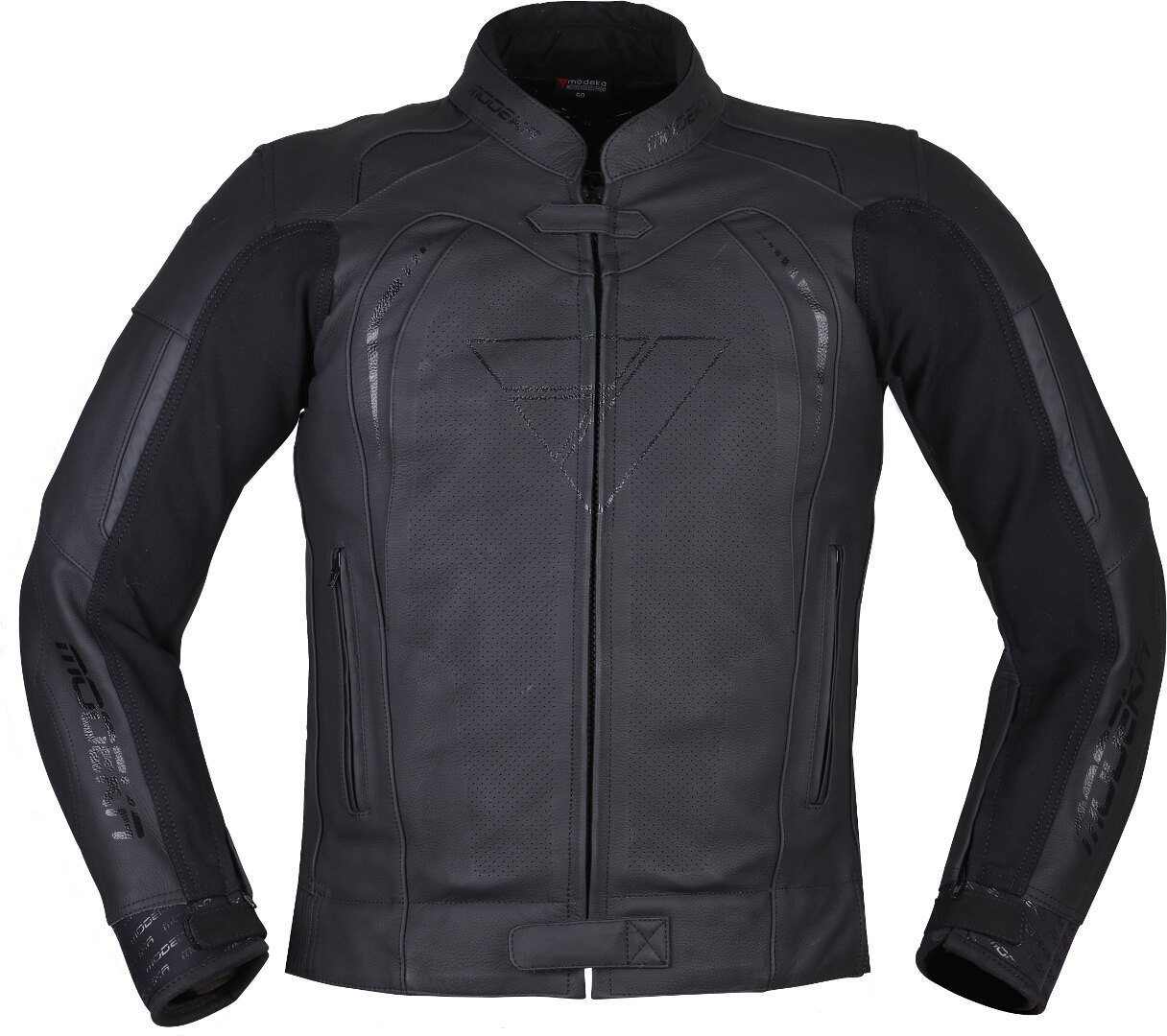 Modeka Minos Motorcycle Leather Jacket, black, Size 54, black, Size 54