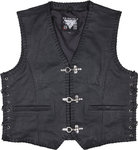 Modeka Badlands Motorfiets lederen vest