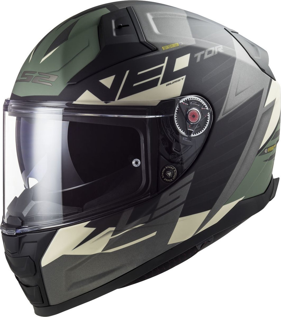 Image of LS2 Vector II Absolute Casco, nero-argento, dimensione XS