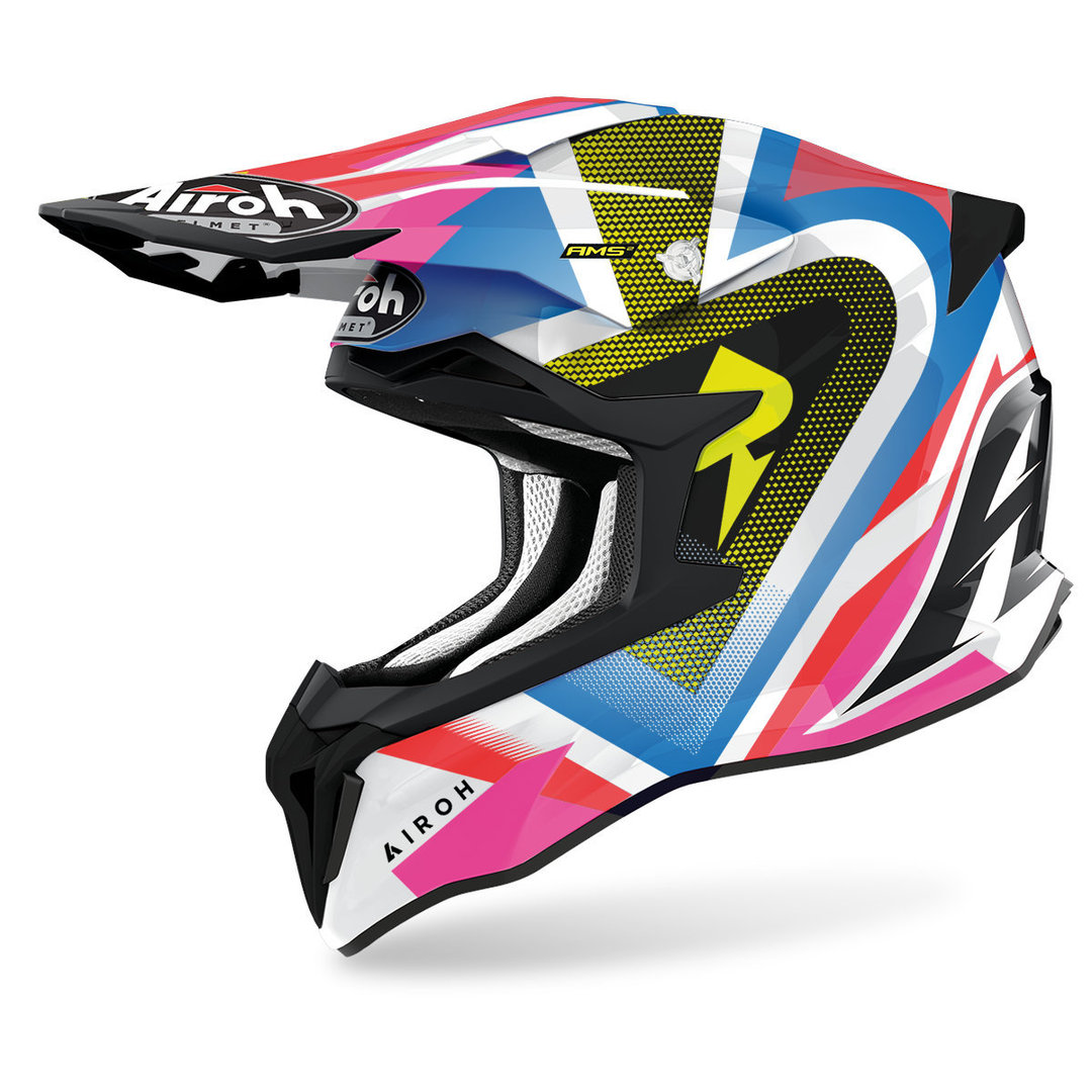 Image of Airoh Strycker View Casco Motocross, multicolore, dimensione XS