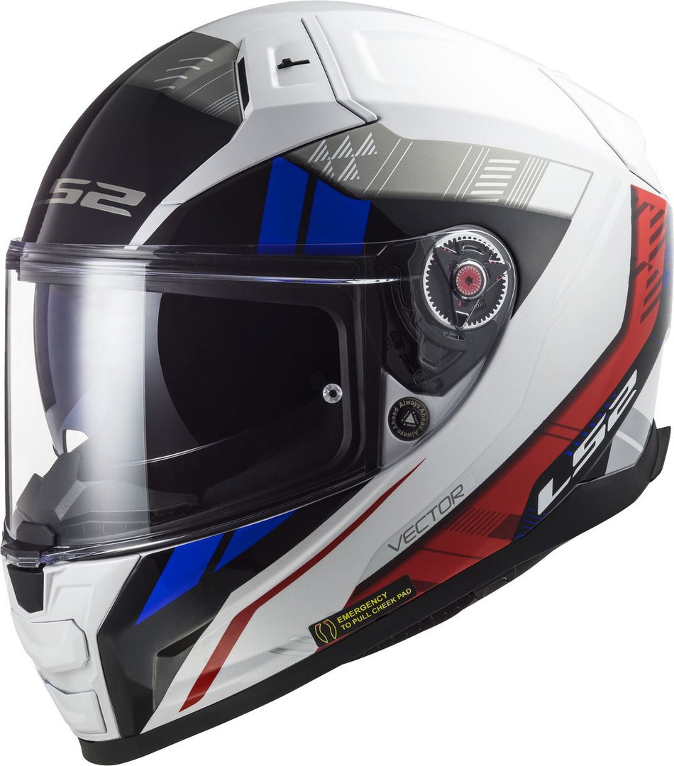 LS2 Vector II Stylus Helmet, white-pink, Size XS, white-pink, Size XS
