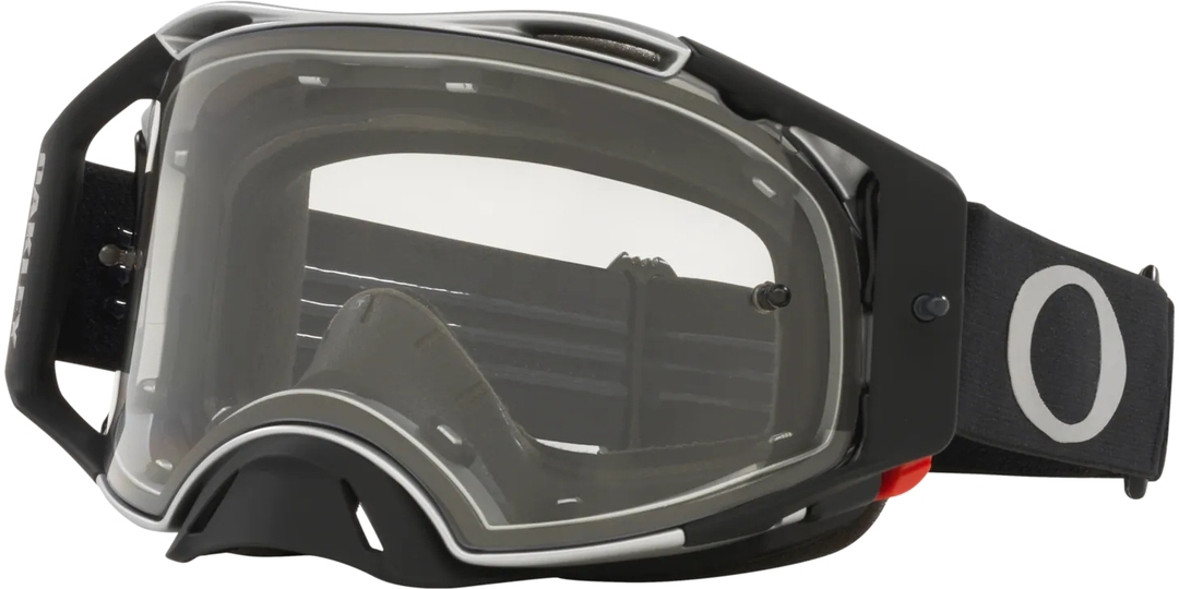 Oakley Airbrake Clear Motocross Goggles, black-grey for Men-image-770767370