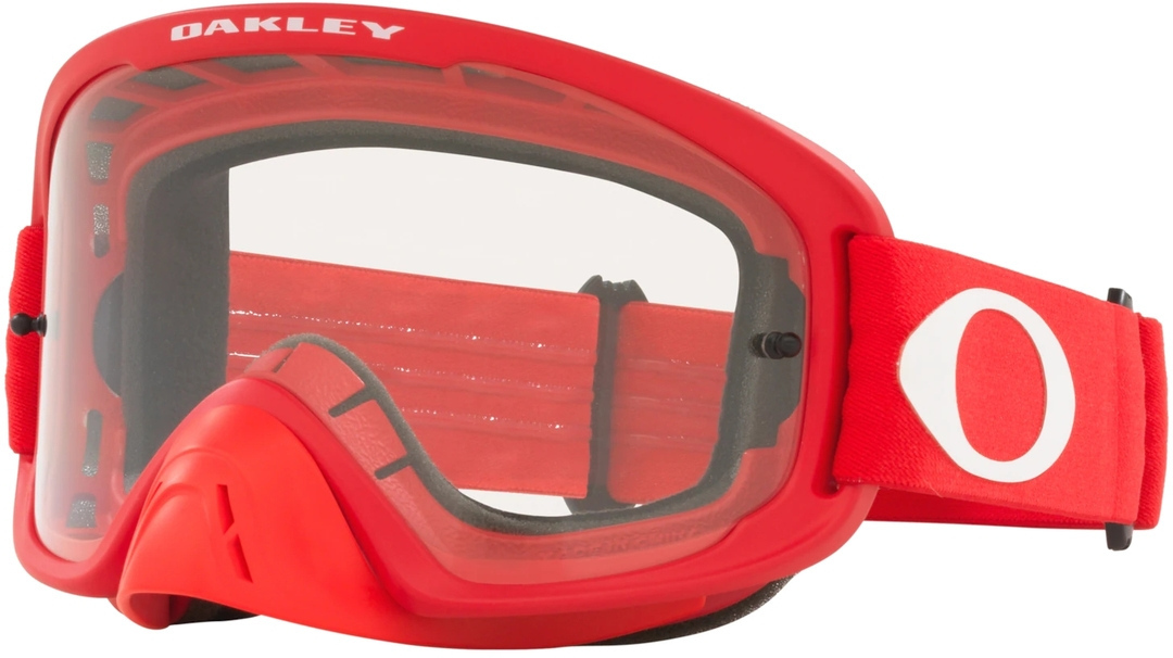 Oakley O Frame 2.0 Pro Clear Lunettes de motocross, blanc-rouge