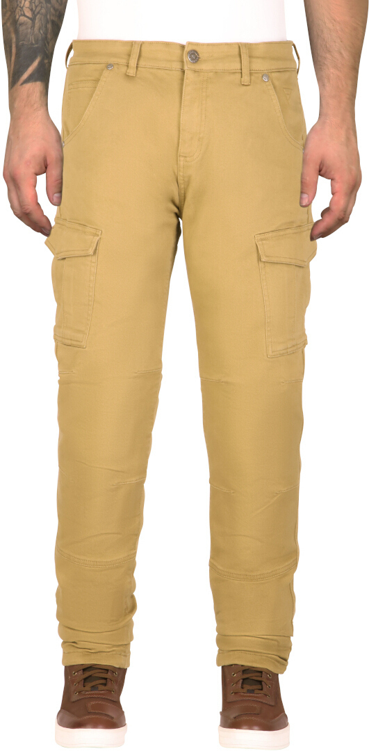 Modeka Brandon Cargo Jeans moto, beige, taille 38 pour Hommes