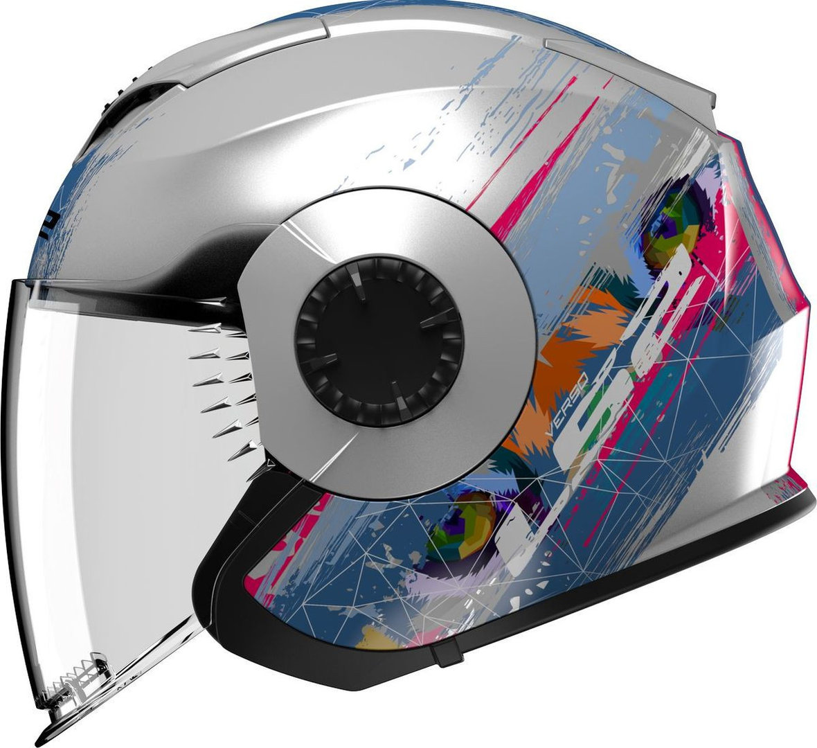 LS2 OF570 Verso Spring Jet Helmet, blue-silver, Size 2XS, blue-silver, Size 2XS