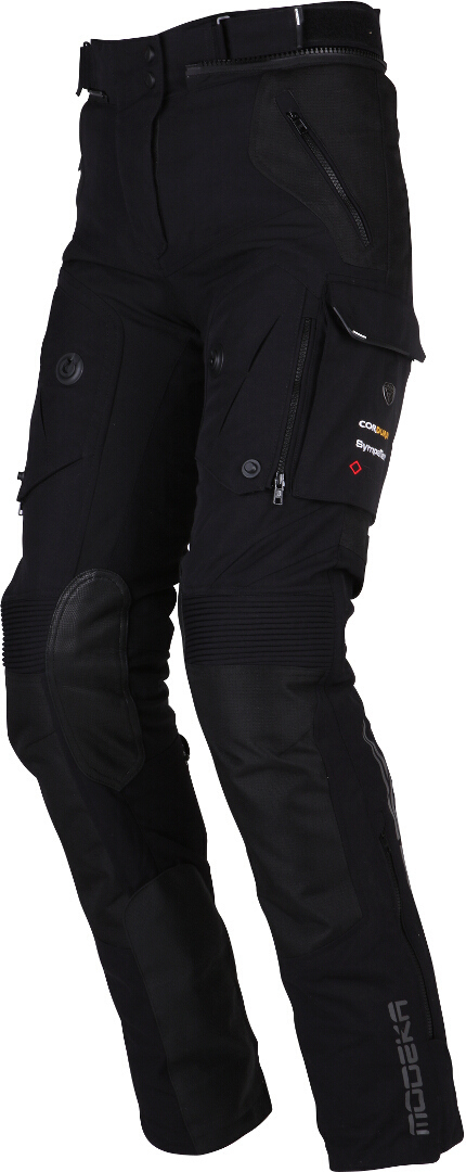 Modeka Panamericana 2 Women Motorcycle Textile Pants, black, Size 46, black, Size 46 for Women