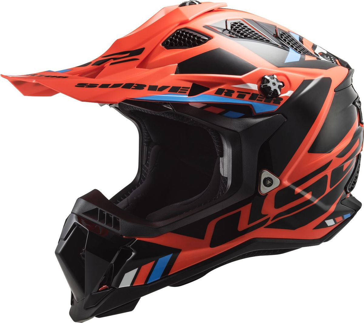LS2 MX700 Subverter Evo Stomp Motocross Helmet, black-orange, Size XS, black-orange, Size XS