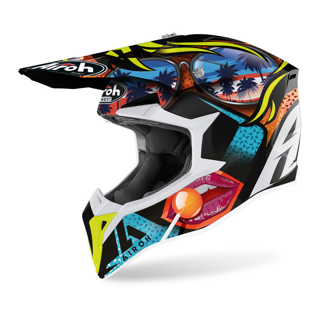 Airoh Wraap Lollipop Motocross Helmet, multicolored, Size XS, multicolored, Size XS