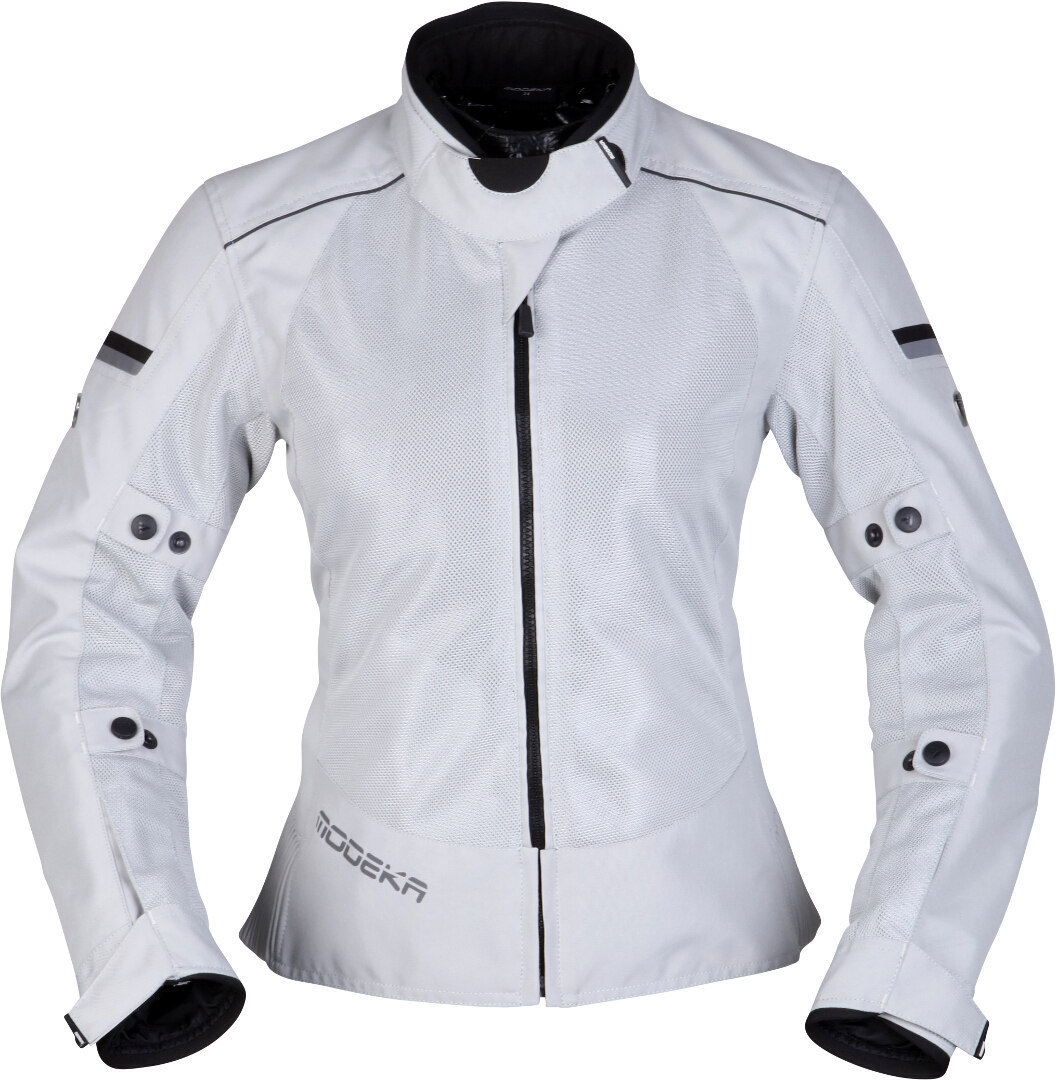 Modeka Veo Air Women Motorcycle Textile Jacket, grey, Size 34, grey, Size 34 for Women