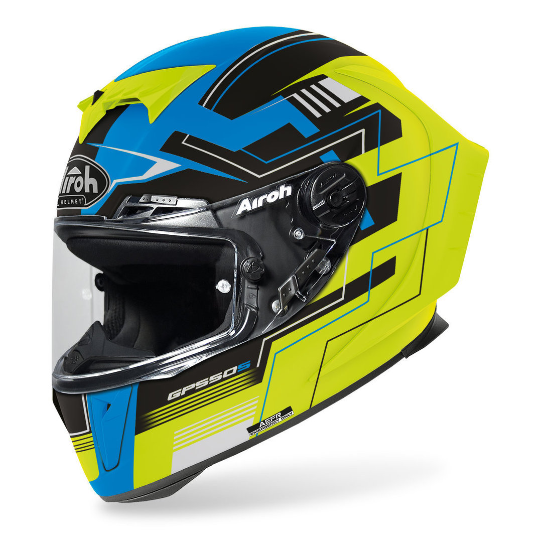 Airoh GP 550S Challenge Helm, schwarz-gelb, Größe L, schwarz-gelb, Größe L