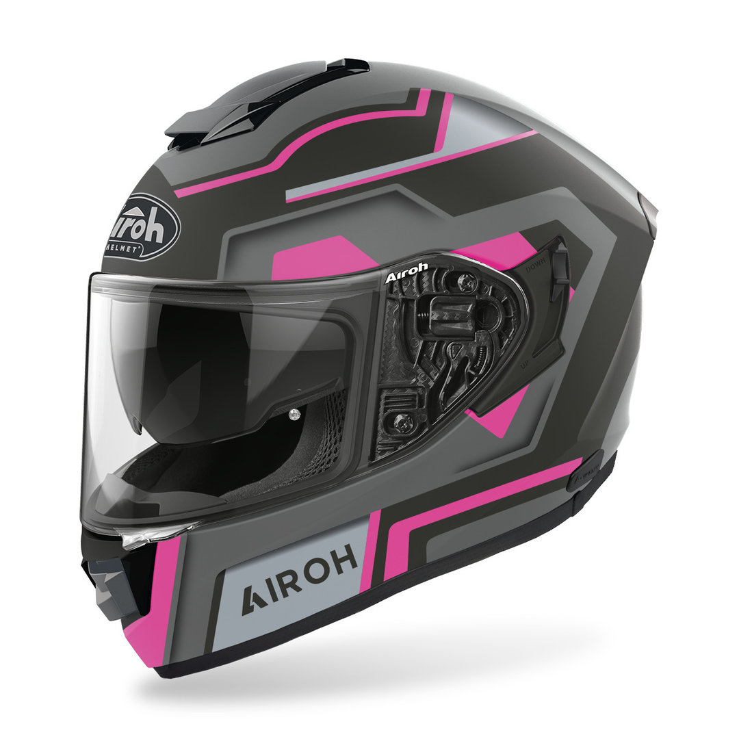 Airoh ST.501 Square Helm, zwart-pink, afmeting XS