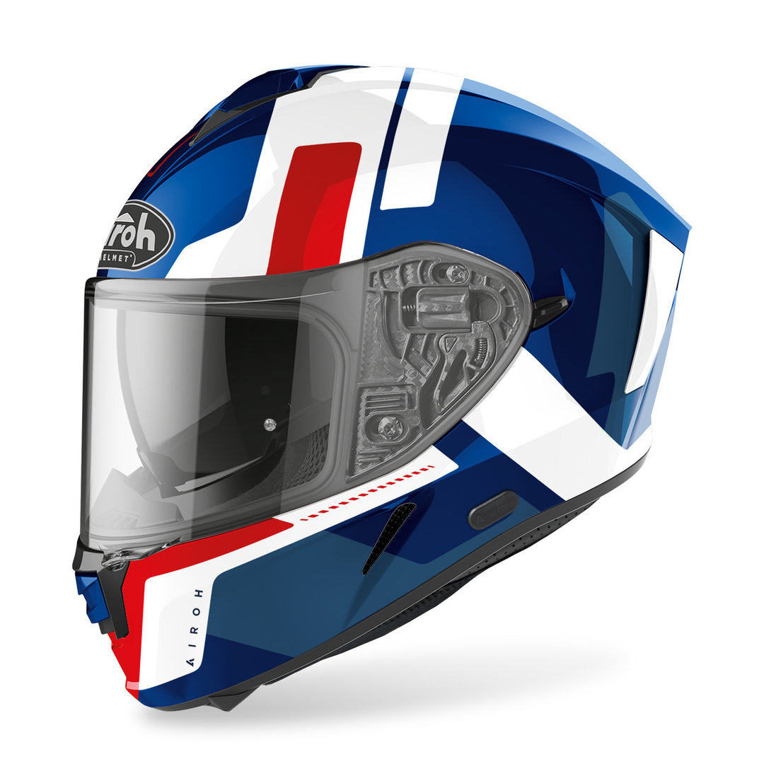Airoh Spark Shogun Helm, rood-blauw, afmeting 2XL