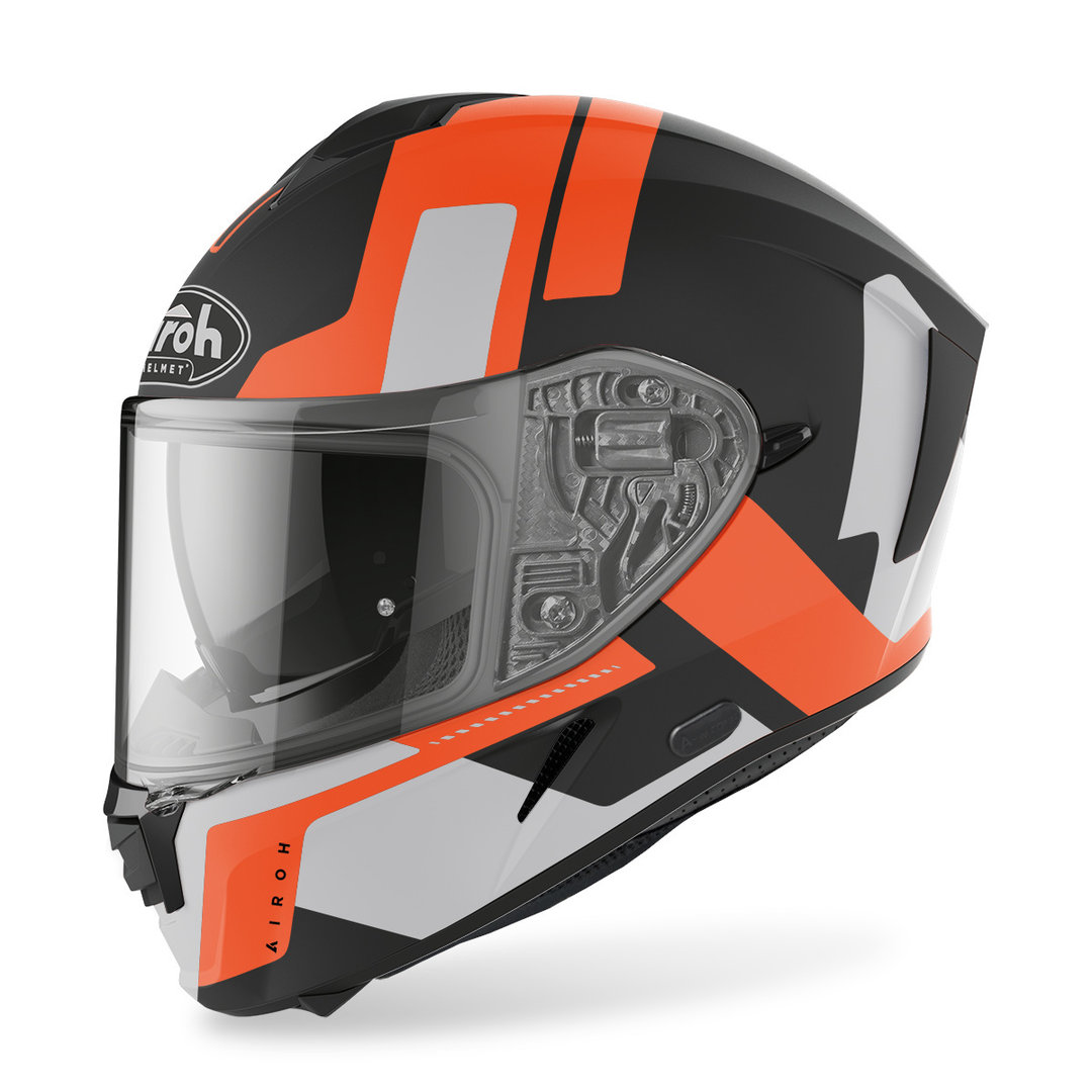 Airoh Spark Shogun Helm, zwart-oranje, afmeting 2XL