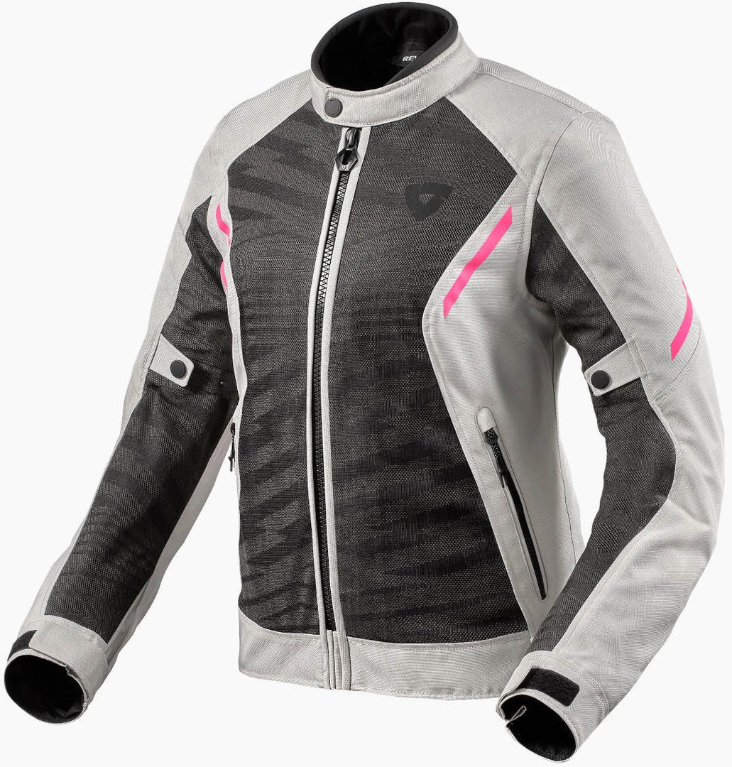 Revit Torque 2 Damer Motorcykel Tekstiljakke, grå-pink, størrelse 40 til Kvinder