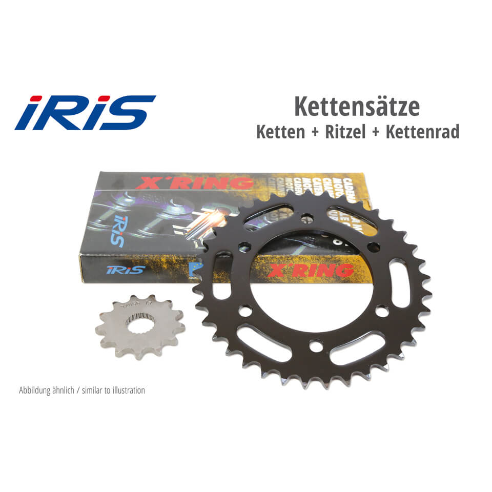 IRIS Kette & ESJOT Räder X-Ring chaîne Kawasaki 300 KLE Versys ABS, 19-20