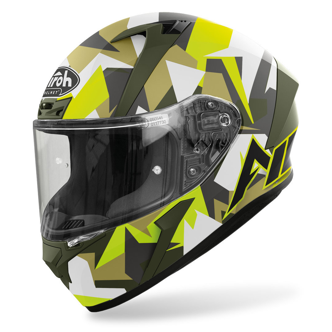 Airoh Valor Army Helm, grijs-geel, afmeting M
