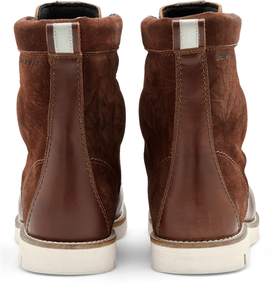 Side view of Revit Mohawk 3 Motorcycle Boots, brown, Size 45 for Men