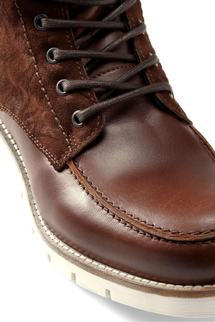 Side view of Revit Mohawk 3 Motorcycle Boots, brown, Size 45 for Men