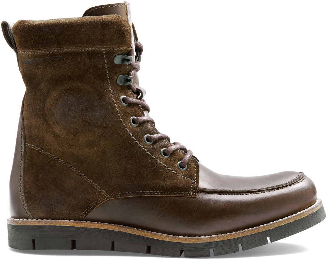 Side view of Revit Mohawk 3 Motorcycle Boots, green, Size 42 for Men