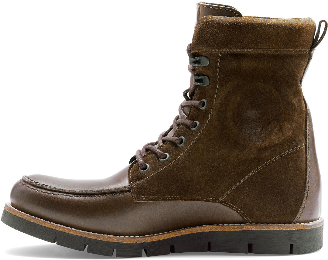 Side view of Revit Mohawk 3 Motorcycle Boots, green, Size 42 for Men