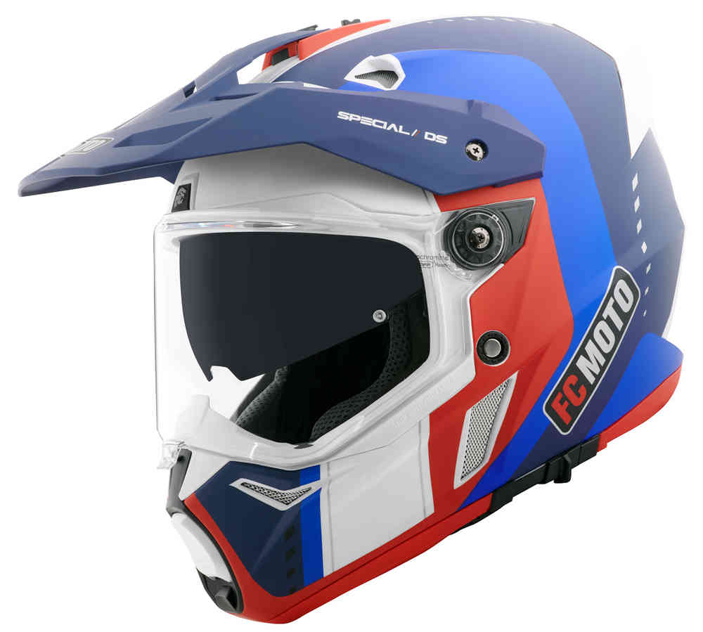 FC-Moto Merkur Pro Air Шлем эндуро Синий/Красный/Белый XS 
