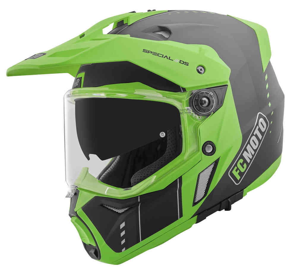 FC-Moto Merkur Pro Air Шлем эндуро Черный/Зеленый M 