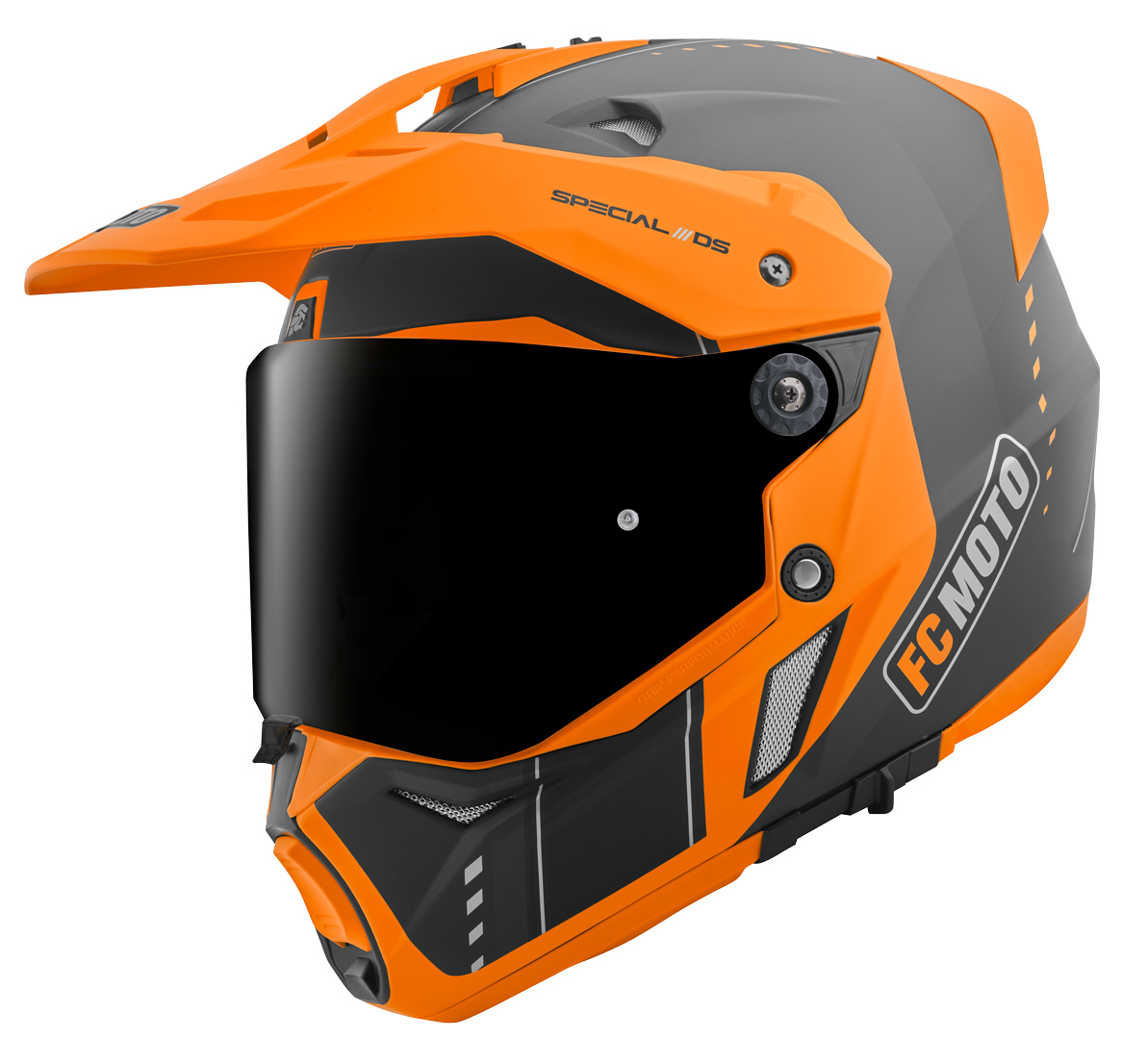 FC-Moto Merkur Pro Air Шлем эндуро Черный/Оранжевый XS 