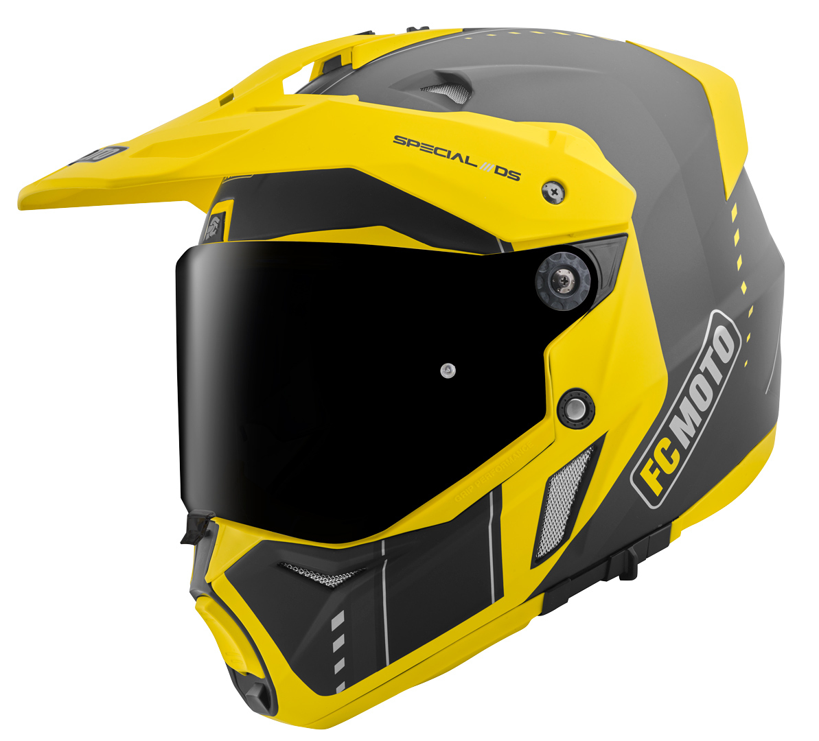 FC-Moto Merkur Pro Air Шлем эндуро Черный/Желтый S 
