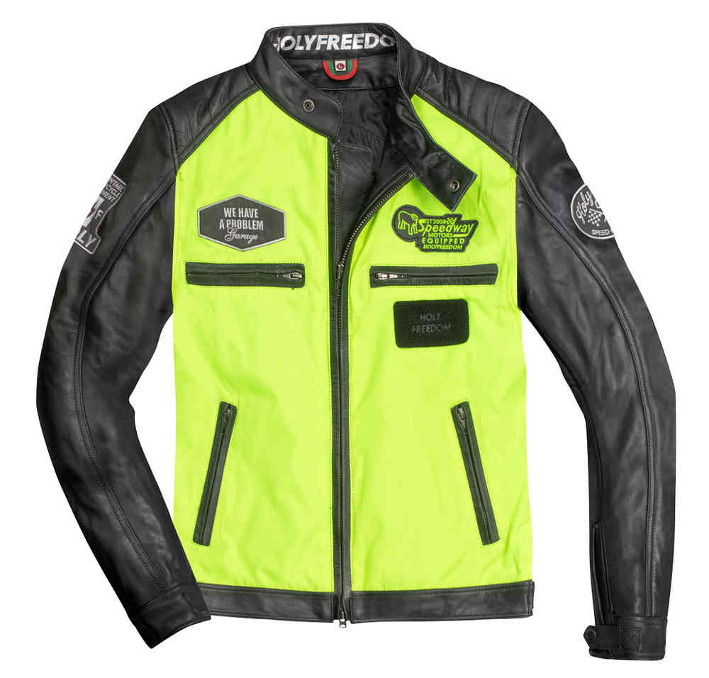 HolyFreedom Zero Vision Chaqueta de cuero de motocicleta