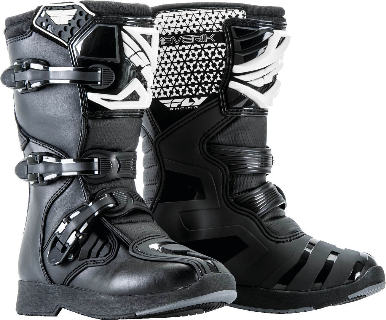 Fly Racing Maverick Youth Motocross Boots, black, Size 34, black, Size 34