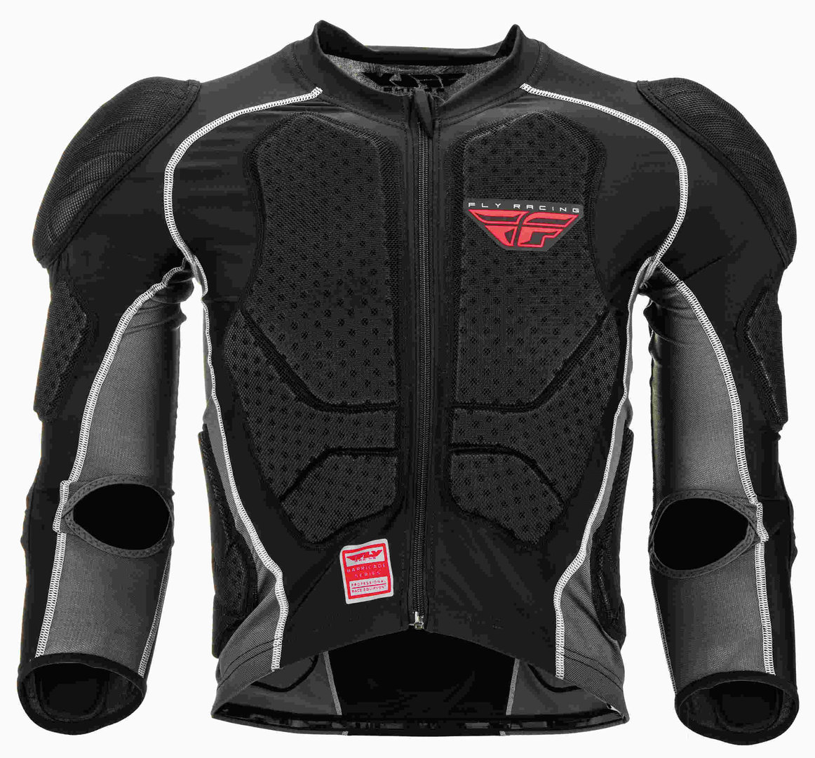 Fly Racing Barricade Long Sleeve CE Protector Jacket, black, Size M for Men-image-737407749