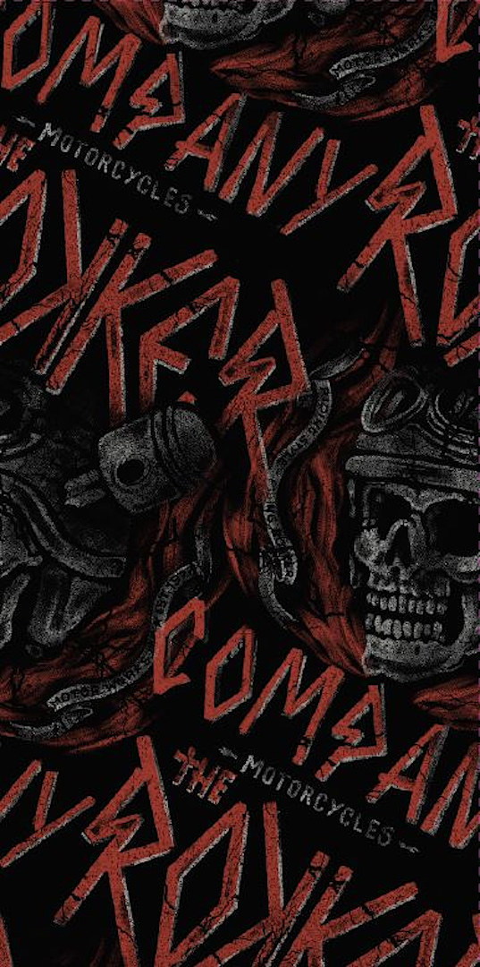 Rokker Tom Tube multifonctionnel, noir-rouge pour Hommes