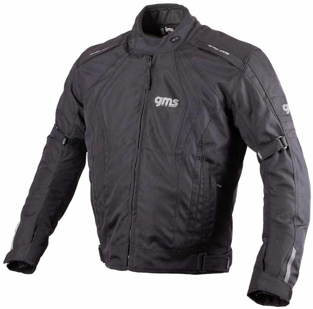 GMS Pace Motorcycle Textile Jacket, black, Size XS, black, Size XS