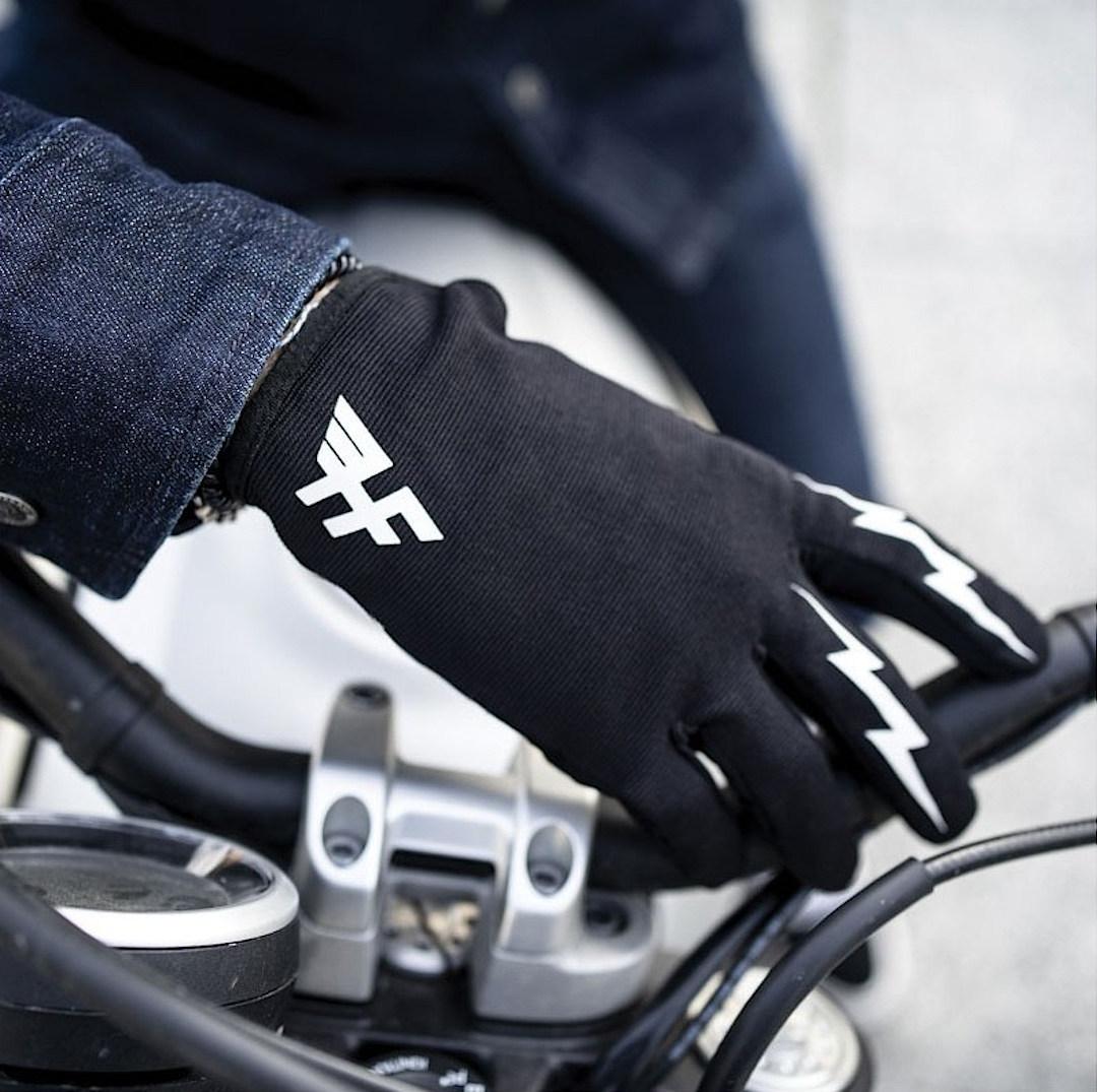 Side view of HolyFreedom Freedom Light Ladies Motocross Gloves, black, Size XS for Women