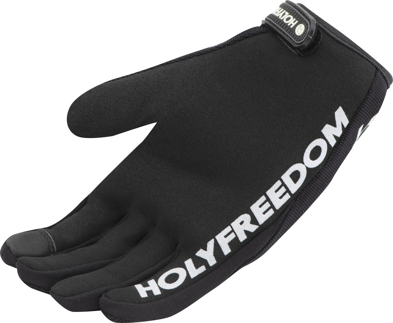 Side view of HolyFreedom Freedom Light Ladies Motocross Gloves, black, Size XS for Women