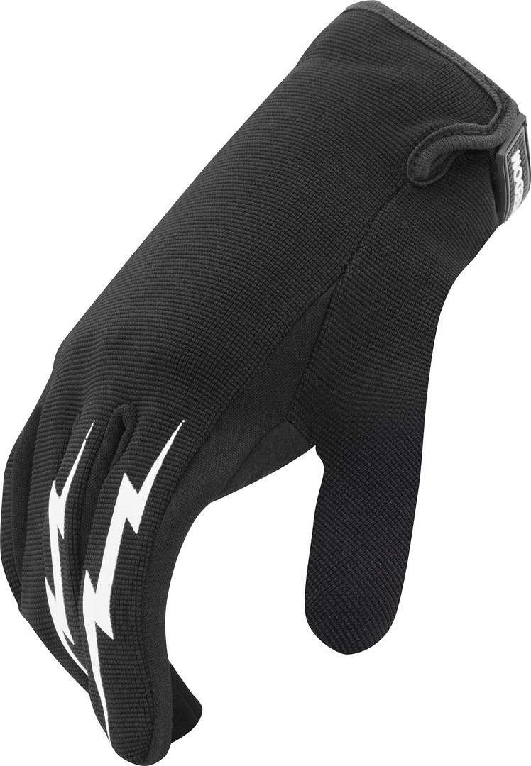 Side view of HolyFreedom Freedom Light Ladies Motocross Gloves, black, Size XS for Women