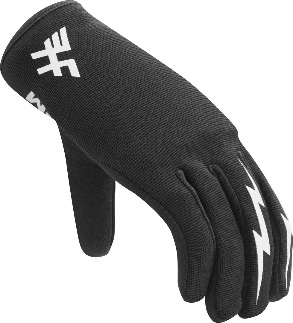 Side view of HolyFreedom Freedom Light Ladies Motocross Gloves, black, Size XS for Women