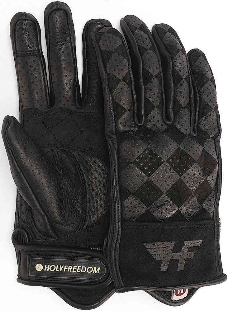 HolyFreedom Bullit Nubuk Perforierte Motorradhandschuhe