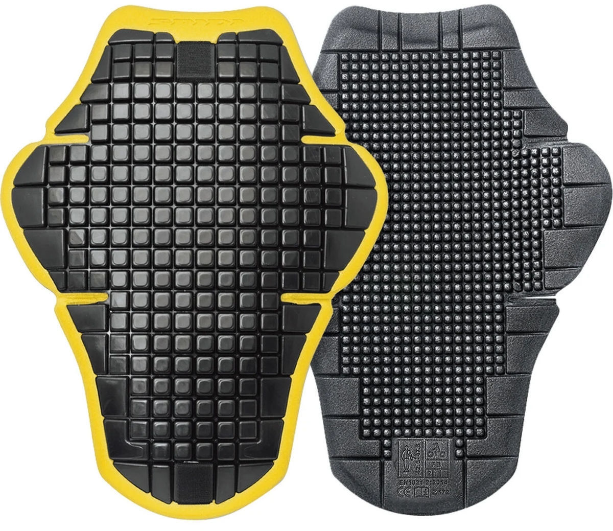 Spidi Warrior L2 Ladies Back Protector, black-yellow for Women, black-yellow, Size One Size for Women
