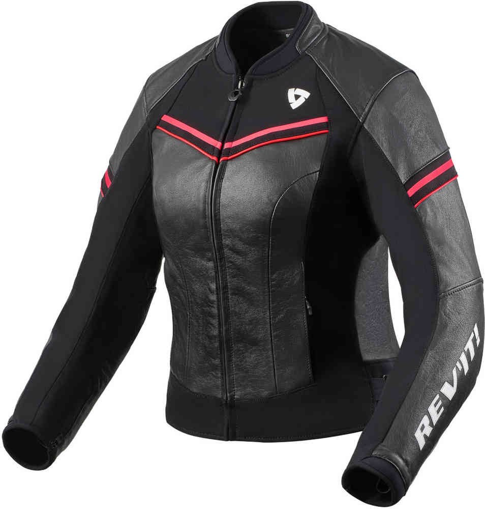 Revit Median Chaqueta de cuero para motocicleta para damas