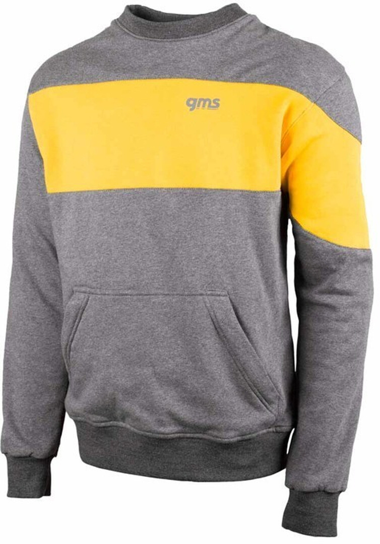 GMS Racoon Motorcycle Pullover, grey-yellow, Size XS, grey-yellow, Size XS