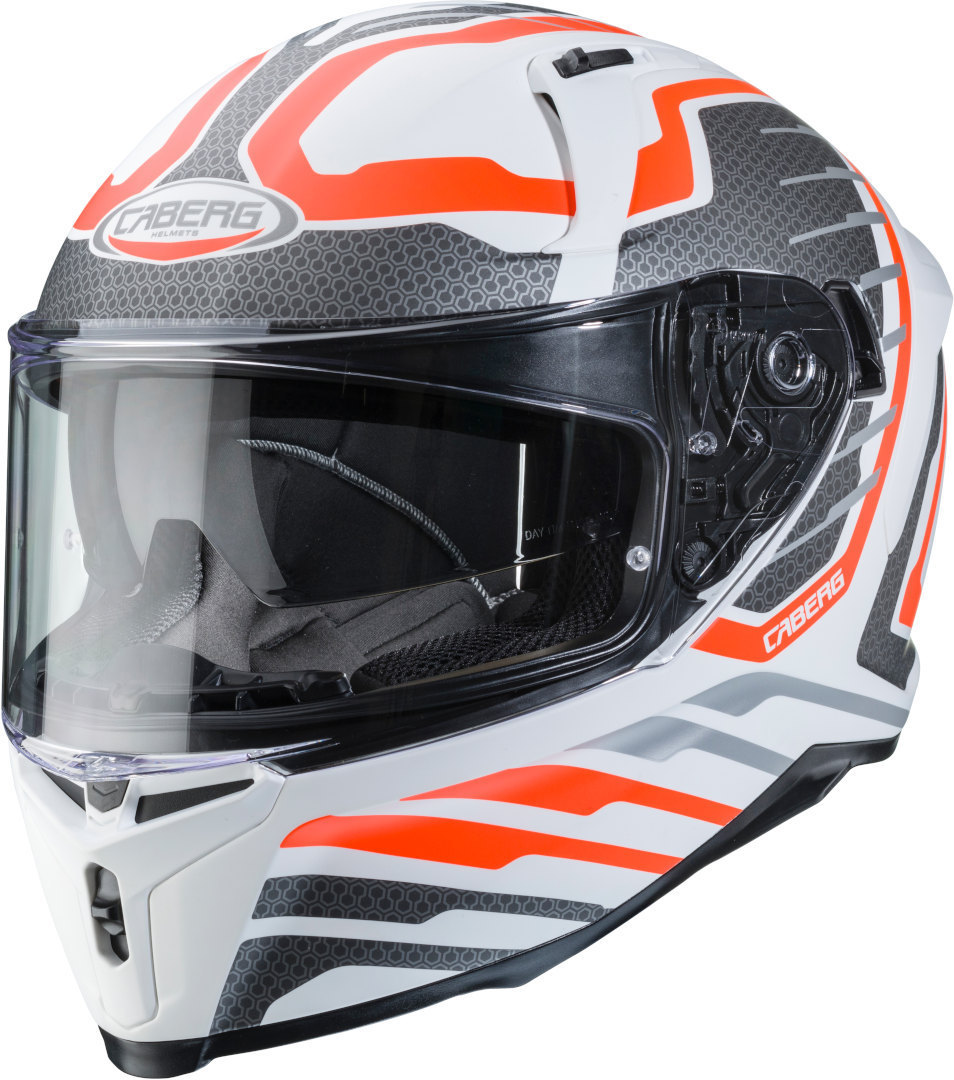 Caberg Avalon Forge Helmet, white-orange, Size S, white-orange, Size S