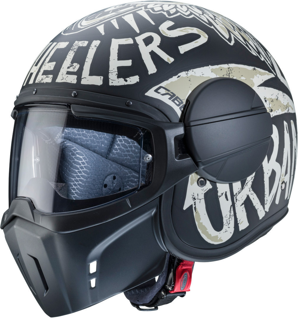 Caberg Ghost Nuke Jet hjelm, sort-grå, størrelse L