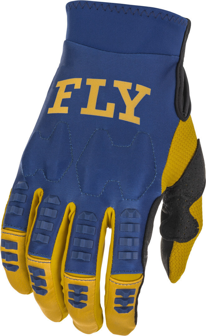 Fly Racing Evolution Motocross Gloves, white-blue-yellow, Size L, white-blue-yellow, Size L