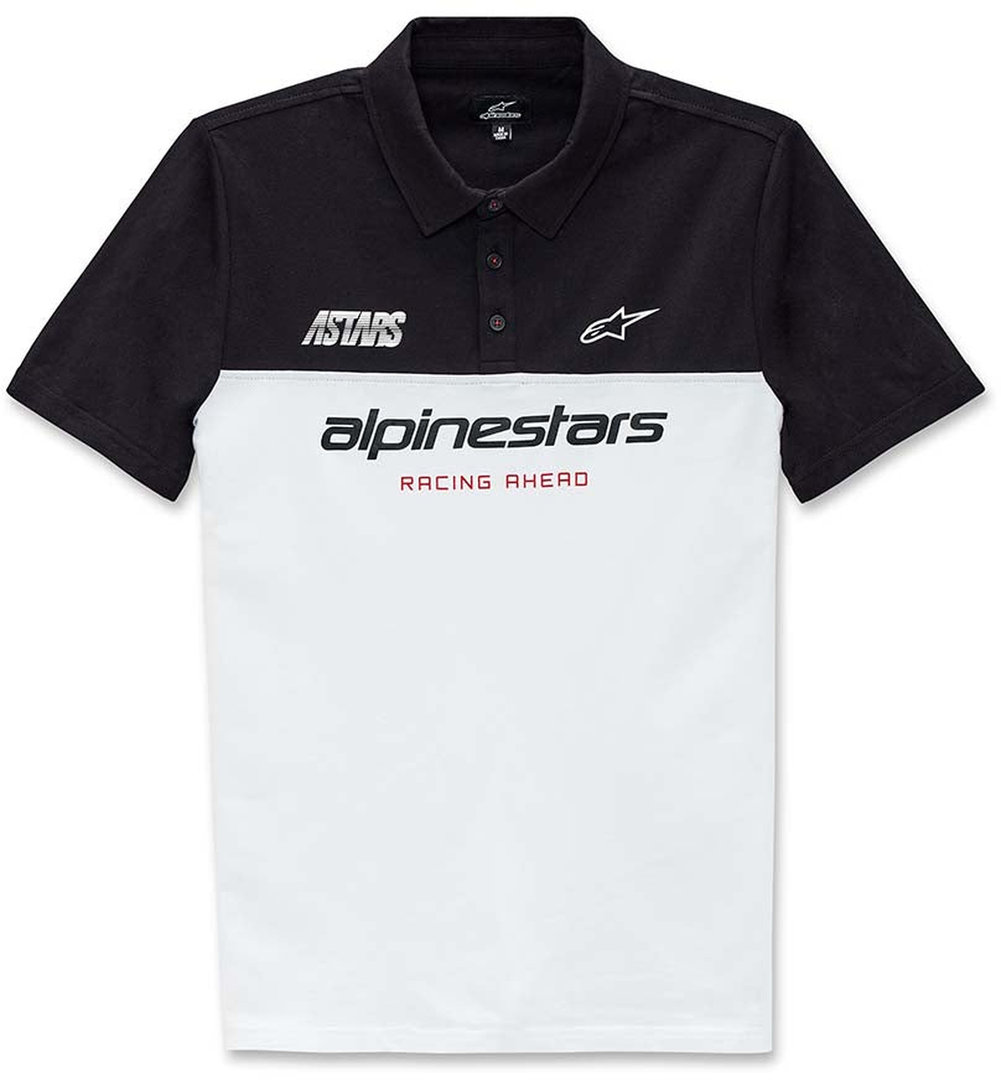 Image of Alpinestars Astars Paddock Polo, nero-bianco, dimensione M