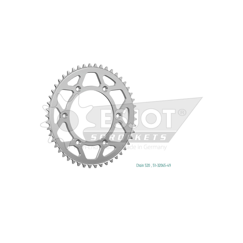 ESJOT Kettenrad, 49 Zähne, Alu 520 Teilung